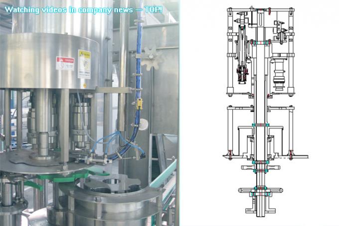 पीएलसी नियंत्रण / रोटरी भरने के साथ ऊर्जा की बचत शुद्ध बोतलबंद पानी उत्पादन मशीनें