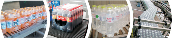 25-30 पीसी / मिनट पीने खनिज पानी की बोतल पैकिंग मशीन / फिल्म हटना उपकरण